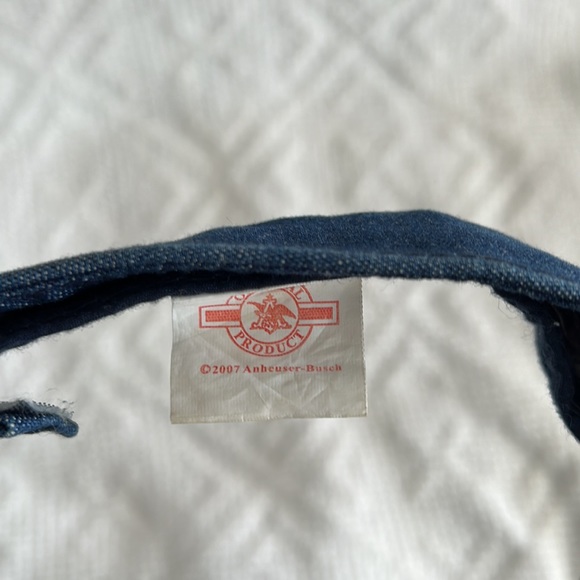 Vintage Budweiser jean visor with Velcro strap - Picture 7 of 7